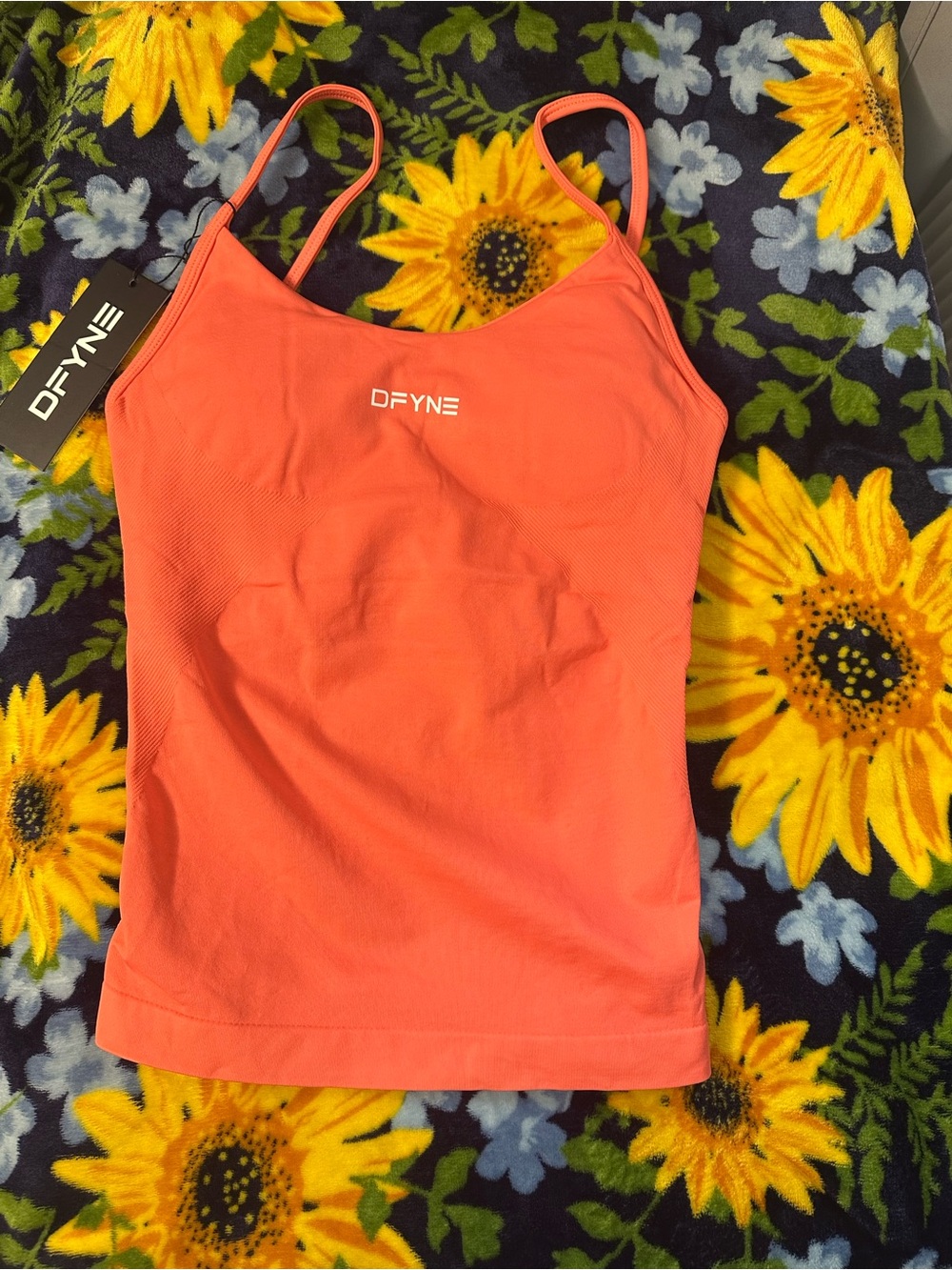 DFYNE Women's Coral Slim Fit Tank with Adjustable Straps
